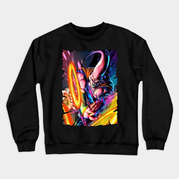 MAJIN BUU MERCH VTG Crewneck Sweatshirt by Kiecx Art